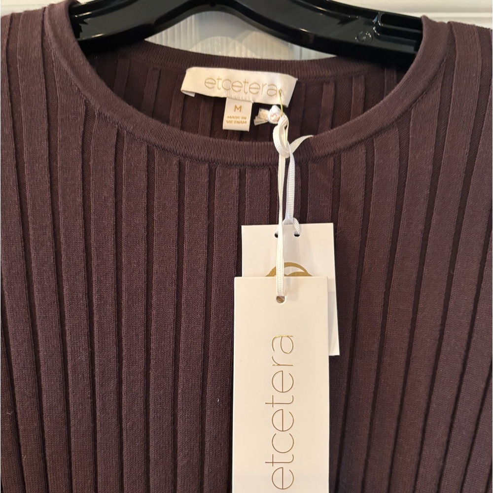 NWT Brown Etcetera Sweater Size M - Picture 2 of 9